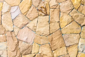 Pattern of irregular stone wall texture