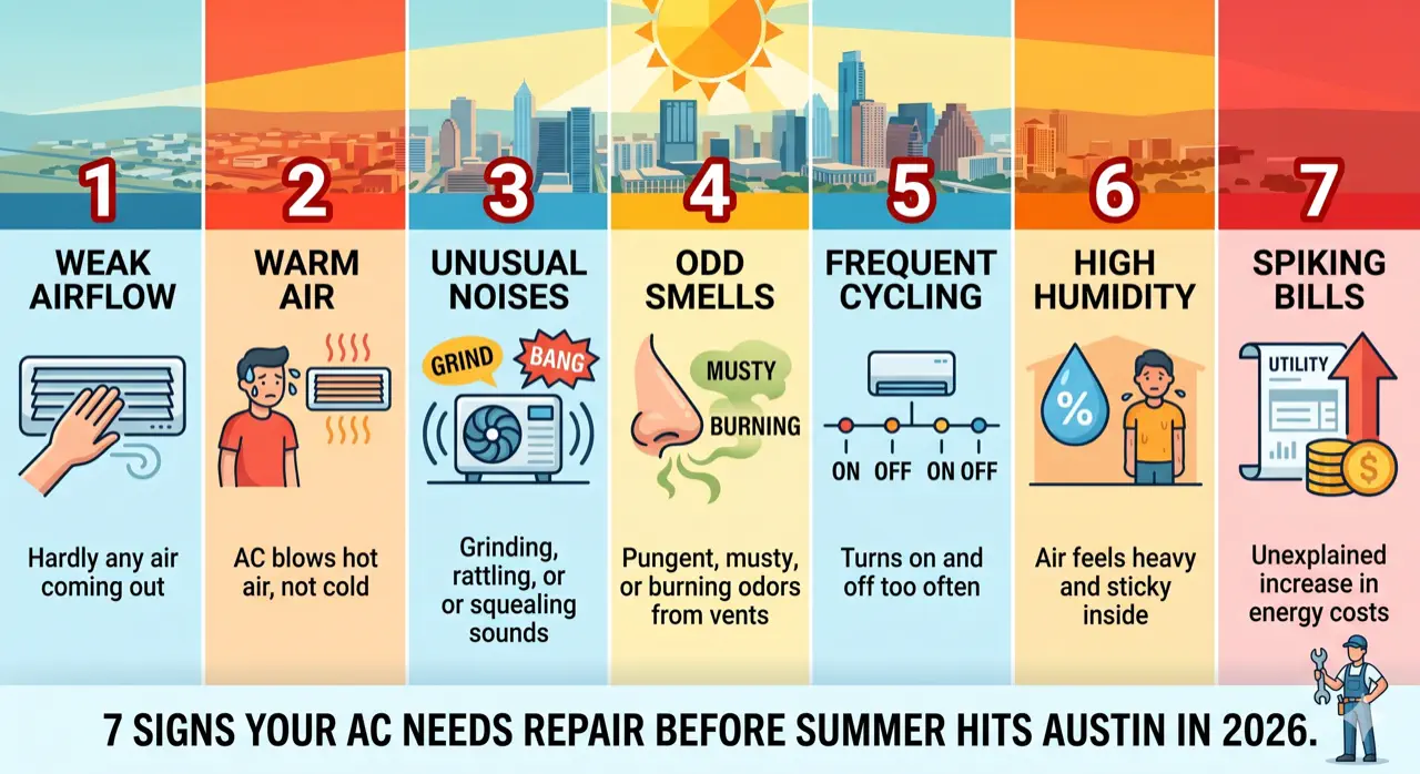 7 Signs Your AC Needs Repair Before Summer Hits Austin in 2026